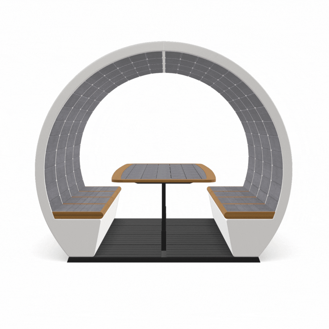 The Meeting Pod Co Outdoor Pod Open - Presentation Media
