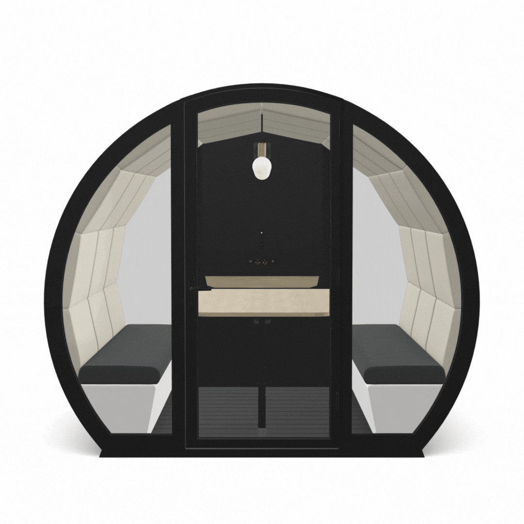 The Meeting Pod Co Outdoor Pod Enclosed - Presentation Media